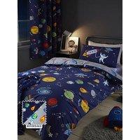 Catherine Lansfield Lost In Space Duvet Cover Set - Blue