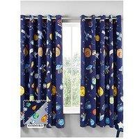 Catherine Lansfield Lost In Space Reversible Eyelet Curtains