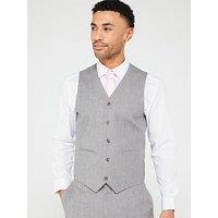 Very Man Textured Waistcoat - Grey