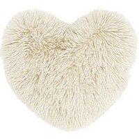 Catherine Lansfield Cuddly Heart 3D Cushion - Cream