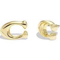 Coach Bubble C Stud Earring - Shiny Gold