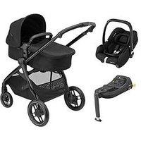 Maxi-Cosi Zelia Luxe Cabriofix I-Size & Base Travel System - Twillic Black