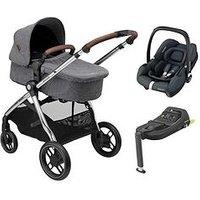 Maxi-Cosi Zelia Luxe Cabriofix I-Size & Base Travel System - Twillic Grey