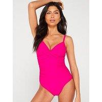 Everyday Shape Enhancing Twist Swimsuit - Pink