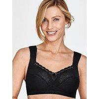 Miss Mary Of Sweden Diamond Non Wired Cotton Bra With Comfort Straps