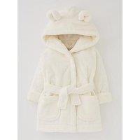 Mini V By Very Unisex L Lux Fleece Robe With Ears - Cream