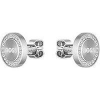 Boss Ladies Iona Stainless Steel Crystal Stud Earrings