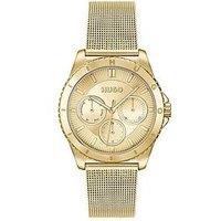 Hugo Ladies #Dance Yellow Gold Ip Watch