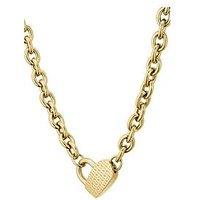 Boss Ladies Dinya Light Yellow Gold Ip Necklace