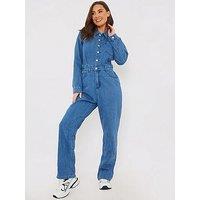 In The Style Denim Jumpsuit