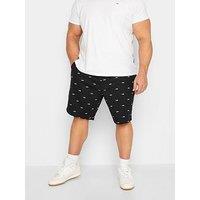 Bad Rhino Big & Tall  Shark Print Stretch Chino Shorts