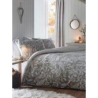 Dreams & Drapes Woodland Owls Sherpa Duvet Cover Set - Natural