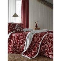 Dreams & Drapes Woodland Owls Red Sherpa Throw