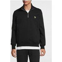 Ps Paul Smith 1/4 Zip Sweat Top - Black