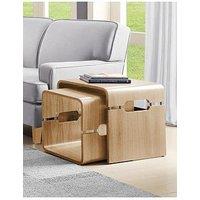 Jual Havana Nest Of Tables - Real Wood Oak Veneer