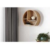 Jual San Francisco Wall Shelf - Real Wood Veneer