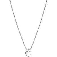 Simply Silver Sterling Silver 925 Polished Heart Necklace