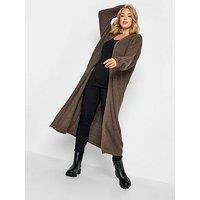 Yours Essential Longline Cardi Mocha