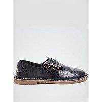 Pod Originals Marley Leather Buckle Mary Janes - Black