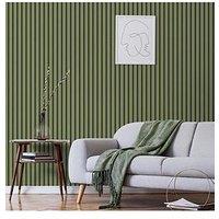 Fine Decor Acoustic Panels Wallpaper - Olive