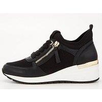 V By Very Lace Up Wedge Trainer