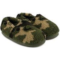 Totes Camouflage Borg Slippers