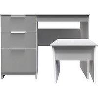 Swift Adair Ready Assembled 2 Piece Dressing Table And Stool Set - Matt Grey