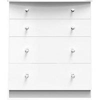 Swift Lumiere Ready Assembled 4 Drawer Deep Chest With Led Lights