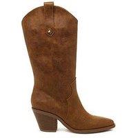 Rocket Dog Feria Western Calf Boots - Walnut