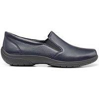 Hotter Glove Ii Wide Fitting Leather Casual Shoes - Navy