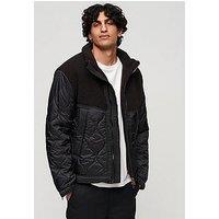 Superdry Mens Sherpa Quilted Hybrid Jacket Size Xl - XL Regular