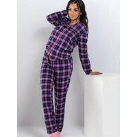 Boux Avenue Navy Check Pj In A Bag - Navy Mix