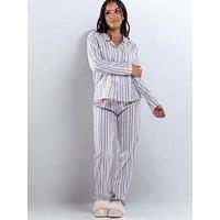 Boux Avenue Preppy Stripe Pj In A Bag - Pink Mix