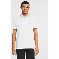 Boss Paddy Pro Logo Polo Shirt - White
