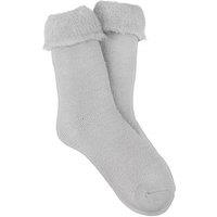 Totes Totes1Pp Brushed Thermal Bed Socks - With 3.0 Tog Rating - Grey