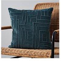 Very Home Cotton Velvet With Pattern Cushion