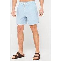 Very Man Seersucker Swim Short - Light Blue