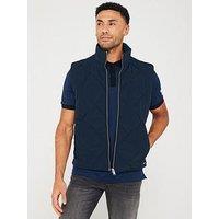 Boss Crebo Quilted Gilet - Navy
