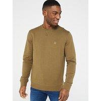 Boss Westart Relaxed Fit Sweatshirt - Khaki