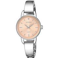 Citizen Quartz Pink Mother Of Pearl Dial Stainless Steel Ladies Watch