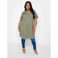 Yours Tunic Dress Khaki