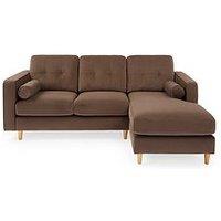 Very Home Heaton Right Hand Fabric Corner Chaise Sofa