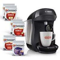 Tassimo Happy Pod Coffee Machine Tas1002Gb7 & Kenco/Cadbury Drinks Bundle