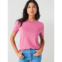 Everyday Tshirt With Pocket - Pink