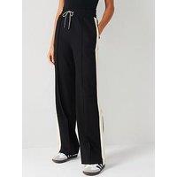 V By Very Side Stripe Trousers - Black