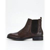Allsaints Men'S Gus Leather Boots - Brown