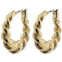Pilgrim Eileen Twirl Hoop Earrings Gold-Plated