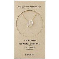 Pilgrim Chakra Quartz Crystal Necklace Gold-Plated