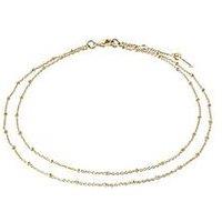 Pilgrim Elka Ankle Chain 2-In-1 Gold-Plated