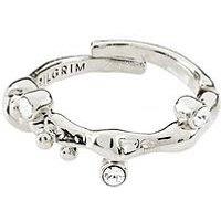 Pilgrim Iwona Crystal Ring Silver-Plated